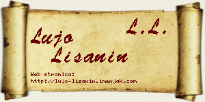 Lujo Lišanin vizit kartica
